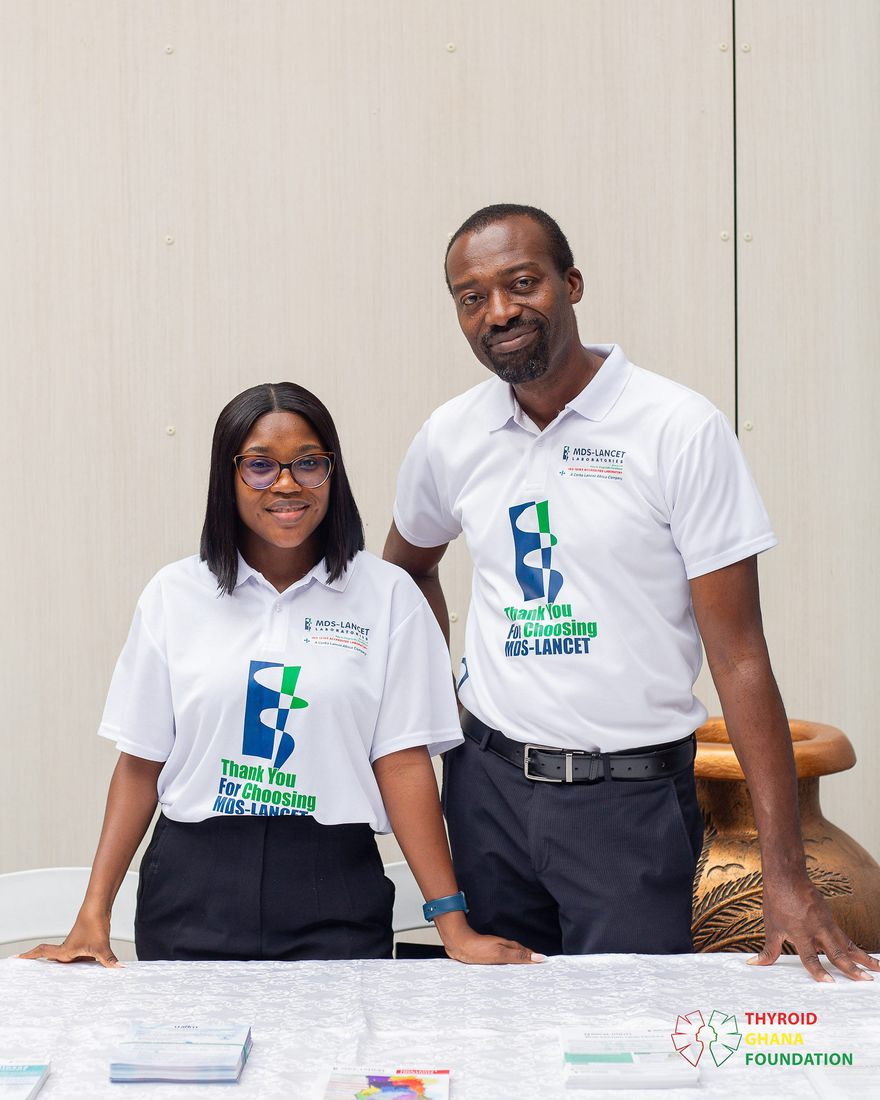 Representatives of MDS-Lancet Laboratories, a long-standing partner of the Foundation.