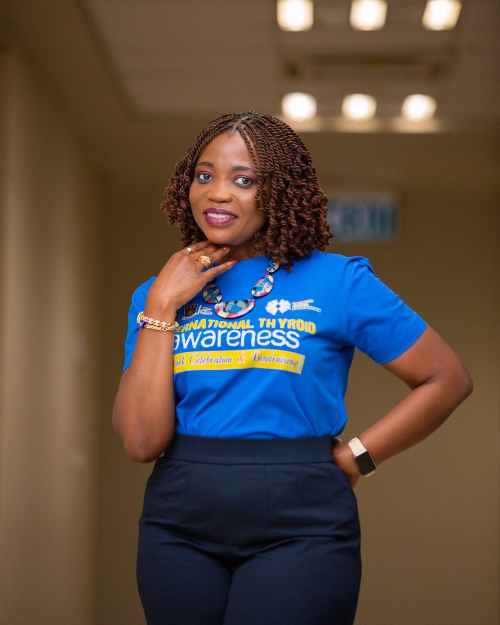 Portrait of Dr. Nana Adwoa Konadu Dsane, Founder and President of Thyroid Ghana Foundation.