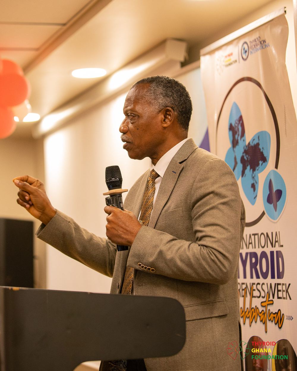 Addressing participants at International Thyroid Awareness Week 2026.